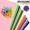 Yeaqee 1000 Sheets Colored Construction Paper Bulk 8.5 x 11'' and 12 x 18'' Construction Lightweight Art Office Colorful Craft Paper for Adults Arts and Crafts