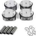 4pcs Engine Piston Rings Kit for Chevy Captiva Cobalt Equinox HHR Impala 2.4L Complete Set Professional Grade Direct Replacement
