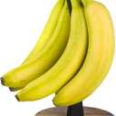 Modern Farmhouse Banana Holder for Kitchen Counter, Vintage Wire and Wooden Base Banana Hanger for Kitchen Countertop Decor, Banana Tree Stand