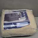 KinCam Recliner Covers, Stretch Reclining Chair Covers, Recliner Sofa Slipcovers Stripe Jacquard Recliner Couch Covers Furniture Protector Covers for Pet Kid (3 Seater, Vanilla)