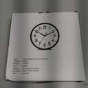 AKCISOT Wall Clock, Modern Small Wall Clocks Battery Operated 8 Inch, Silent Non-Ticking Analog Classic for Office, Home, Bathroom, Kitchen, Bedroom, School(Black)