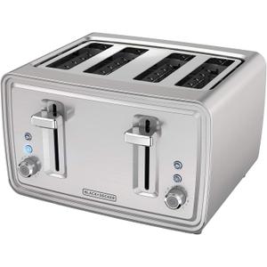 BLACK+DECKER 4-Slice Toaster, Stainless Steel, TR4900SSD