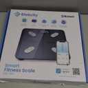 Etekcity Smart Scale for Body Weight, FSA&HSA Eligible, Bathroom Digital Weighing Scale with BMI, Body Fat, Muscle Mass, Accurate Bluetooth Home User Health Equipment Sync Apps, LED, Tempered glass (11 x 11 inches, Black)