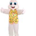 Easter Rabbit Bunny Rabbit Mascot Costume Adult Size Fancy Dress (Yellow Bunny)