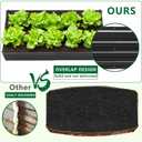 Meberam 2 Pack 6x3x1FT Galvanized Raised Garden Beds Kit Outdoor Metal Gardening Planter Box for Vegetable Elevated Flower Herbs,Black
