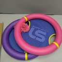 Fun Bouncy Paddle & Stringy Ball Toss & Catch Game - Easy to Use for Kids All Ages - Soft Foam Design for Safe Play Indoors or Outdoors - Also Works as Flying Disc - Great Gift Idea for Boys & Girls (Pink & Purple)