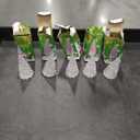 Toddmomy 5pcs Tabletop Lighted Christmas Tree, LED Acrylic Night Light Christmas Tree Light Ornament for Holiday Christmas Table Centerpieces Decoration