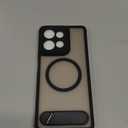 OWKEY for Motorola Moto G Power 5G 2026 Case/Moto G Power 5G 2025 Case with Invisible Kickstand Compatible with MagSafe, Magnetic Shockproof Translucent Cover Phone Case Moto G Power 5G 2026/2025,Black