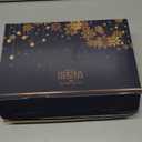 Mini Christmas Tree with Lights, Small Table Top Decorations, Desktop Miniature Pine Tree Xmas Holiday Decor Indoor Home, Bottle Brush Trees with Wooden Base, 5 Pcs with Light