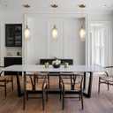 2 Pack Glass Pendant Lights Kitchen Island Gold Vintage Pendant Light Hand-Blown Hammered Clear Glass Hanging Light Fixtures E26 Brass Pendant Light for Kitchen Sink Dining Room