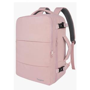 Taygeer Travel Backpack for Women, Carry On Backpack with USB Charging Port & Shoe Pouch, TSA 15.6inch Laptop Mochila Flight Approved, Nurse Bag Casual Daypack for Weekender Business Hiking, Pink