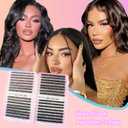 DAODER Cluster Lashes Natural Look 640pcs Wispy Lash Clusters 9-13mm Short Eyelash Extension With 30D+40D+50D+60D Mixed Lash Book D Curl Natural Lash Extension (30D+40D+50D+60D 9-13MM)