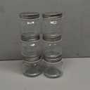 Small Mason Jars Regular Mouth - 8 oz Clear Glass Jars with Silver Metal Lids for Sealing, Food Storage, Overnight Oats, Jelly, Dry Food, Jam,DIY Jars, 6PCS