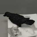 Gothic Home Decor Raven Lamp Tealight Candle Holder Halloween Decorations Indoor Fake Crow Light Holder Resin Black Bird Statue for Living Room Fireplace Entrance Holiday Spooky Ornaments