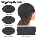 Kinky Straight Headband Wigs for Black Women, Yaki Straight Half Wigs Soft Natural Wigs Glueless & No Lace Front Synthetic Wigs with Black Headband for Daily Party