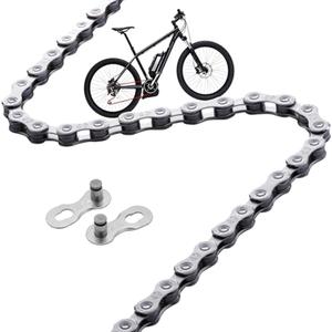 8 Speed Ebike Chain Anti-Rust E-Bike Chain Compatible with Bosch, BAFANG and Other 8 Speed Chain Driven eBike Systems, (136 Links, Included 1 Pair Missing Link)