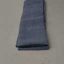 DriftAway Double Layer Linen Blackout Tie Up Curtains Thermal Insulated Fully Lined Balloon Roman Shade Bathroom Window Adjustable Rod Pocket for Small Window 39 Inch by 55 Inch Dusty Blue