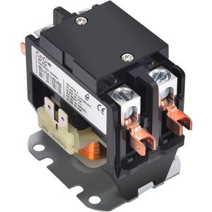 CGele 2 Pole Air Conditioner Contactor 40 Amp 24VAC Coil,Condenser Contactor Compressor Contactor AC Definite Purpose Contactor (Pack of 1 Pcs), Black