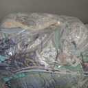 GrandLinen - 3-Piece Oversize (California) Cal King (118 X 95) Quilt Set Velvet Bedspread Coverlet Fine Printed Warm Winter Bed Cover (Pale Blue, Light Grey, Paisley)