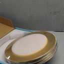 MAONAME Gold Charger Plates Set of 12, Foil 13" Plate Chargers with Beaded, Plastic Round Chargers for Dinner Plates, Table Setting