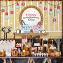 2 x Happy Grandparents Day Photo Booth Backdrop Love Grandpa and Grandma Party Decor Photography Background Wall Decoration (3.65.9ft)