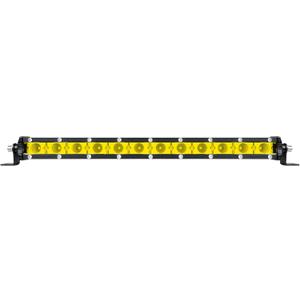 Willpower 13 Inch 60W Amber Yellow LED Light Bar Single Row 12V 24V Off Road Driving Lights Flood Beam Fog Lamps for Trucks Pickup ATV UTV SUV Boat Marine 4X4