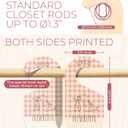 Baby Clothes Organizer - Pink Baby Closet Dividers for Nursery Decor, Storage & Organization - 8 Size Closet Dividers for Hanging Clothes, Gender Neutral Nursery Must-Haves & Accessories