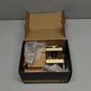 Satin Brass Exterior Door Lock Set, Front Door Handle with Deadbolt, Heavy Duty Entry Door Handleset (1, Gold)