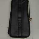 FOMIYES Portable Makeup Brush Bag Travel Makeup Brush Pouch Zipper Makeup Brush Storage Bag Black, 24.00X10.00X5.50CM, 1320H184KK