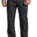 Dickies Mens Regular Fit Active Waist Work Pants - P (34W x 30L, Black)