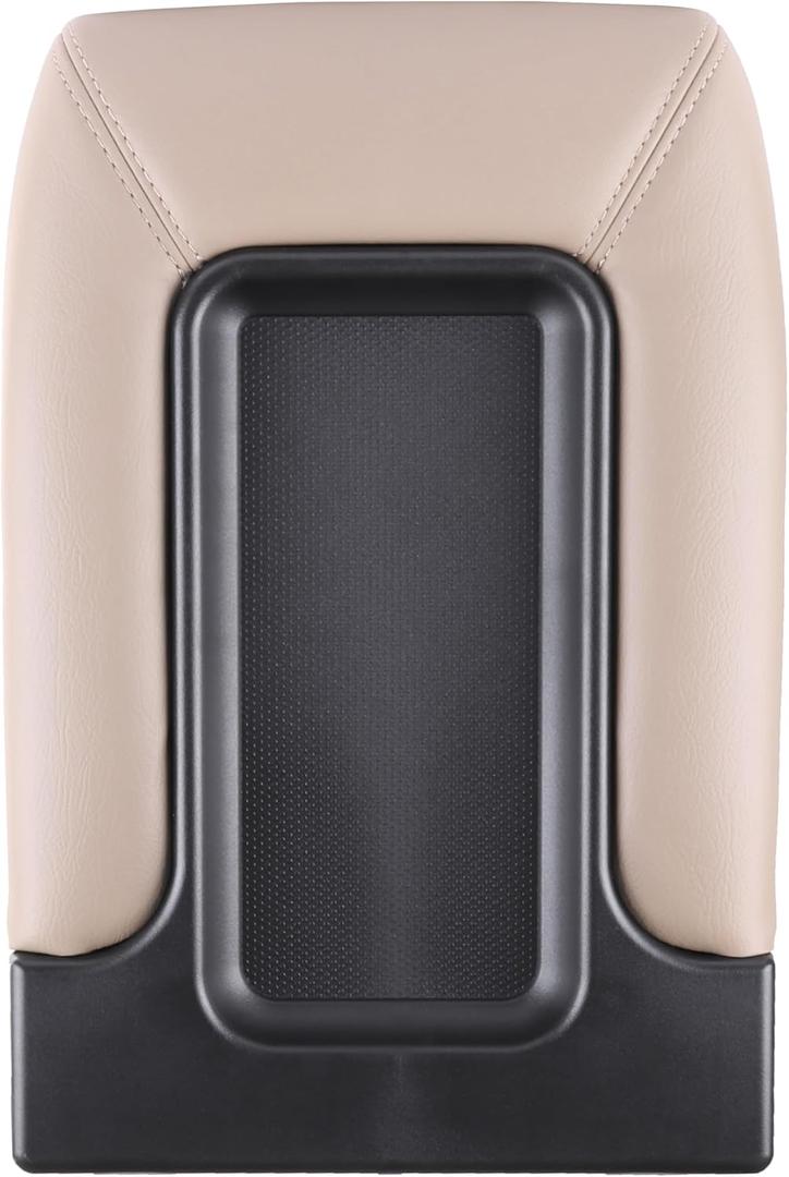 SCITOO Auto Beige Center Console Lid Kit Replacement fit for 2001-2007 for GMC Sierra Silverado