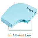 Portable Potty Seat for Toddler Travel: Folding Toilet Seat Cover for Kids Foldable Compact Child Public Toilet Attachment with Non Slip Suction Cup - Fold and Go Traveling Toilet Insert for Toddlers (Blue)