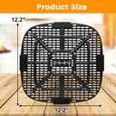 Air Fryer Replacement Parts for Typhur Dome 2 Extra Large Air Fryer with Superior Airflow, 12.2 12.2 IN Food Grade Air Fryer Accessories tray Rack Grill Baking Pan plate Crisper Plate