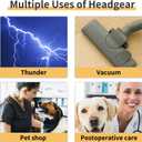 2 x MAMORE Dog Calming Hoodie, Dog's Ear Muffs Head Cover for Anxiety Relief, Grooming and Force Drying Protection, Noise Canceling for Dogs (Light Blue, Small)