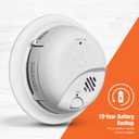 First Alert BRK Smoke Alarm, Interconnect Hardwire Detector with 10-Year Battery Backup, SMI105-AC, 3-Pack