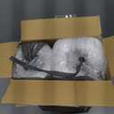 Chair Cushions for Dining Chairs, D-Shaped Seat Cushions with Removable Washable Cover and Ties, Chair Pads for Kitchen, Indoor Dining Room, Patio Chairs, 17'' x 16'', Set of 4, Dark Grey