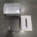 CTIME Medicine Organizer - Portable Medicine Cabinet with Leather Handle, Empty First Aid Kit for Home