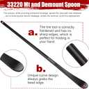 2 PCS Tire Bar, Tire Spoon, 33220 Mt and Demount Spoon, for Fast and Efficient Tire Removal and Installation, 30 in, 11/16 in
