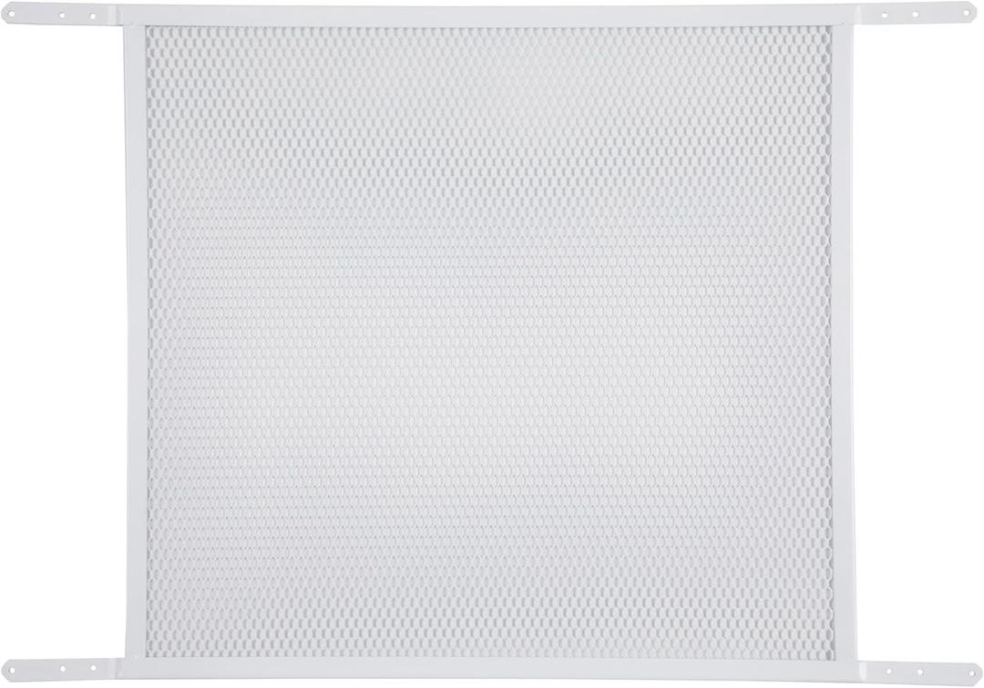 M-D Building Products 14182 Door Grille, Adjustable Fit for Doors 30" to 36" Wide, Easy-to-Install, Ideal for Residential and Commercial Use (White)
