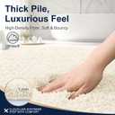OLANLY Microfiber Bathroom Rugs 36x24, Ultra Soft Absorbent Bath Mat, White