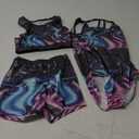JESKIDS Gymnastics Leotards for Girls Dance Unitards Biketards Matching Shorts Activewear Suits for Girls 10 Years