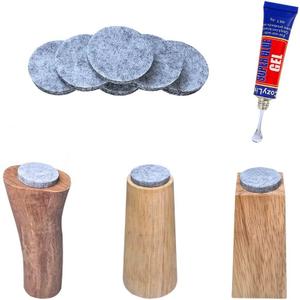 No Lost Pads! Felt Chair Leg Glides for Hard Floors Easy Glide, Scratch Protection, Chair Feet, Not Adhesive Backing | 25mm (1") Round, 80 Pcs