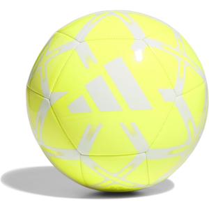 adidas Starlancer Club Soccer Ball (5, Lucid Lemon/White)