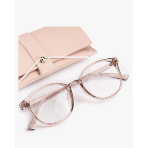 miyya Blue Light Blocking Glasses Women, Fashion Round Transparent Anti Blue Light Glasses with Anti Eyestrain & UV Glare