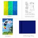 Hengda Kite 1.4 M Intro Foil design Rainbow Kites Soft Stunt Sport Parafoil Kite 55-inch with Flying Tool Set by Hengda kite