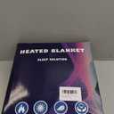 Electric Heated Sherpa Buffalo Plaid Christmas Throw Blanket with 8 Heating Levels & 8 Hours Auto Off, Fast Heating Warm Plush Washable Blanket with Over-Heat Protection, ETL Certification, Blue (Throw-50" x 60")