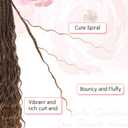 Eeanno Goddess Box Braids Crochet Hair 24 Inch 7 Packs Mixed Honey Blonde Brown Boho Hair for Women Pre Looped Crochet Box Braids with Curly Ends, M333027