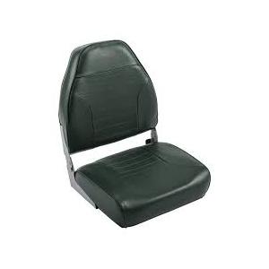 Wise Folding Boat Seat Marine Vinyl High Back green