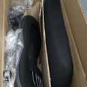 Sweetcrispy Home Office Managerial Executive Chair, Flip Up Armrest Ergonomic Mesh Adjustable Swivel Mid-Back Computer Desk Chair with Comfortable Lumbar Support, Comfy Arms for Bedroom,Study (Black)