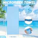 24 Pcs Summer Gifts Sets Includes 40"x12" Cooling Towels and Mini Handheld Fan Bulk, Workout Towel Sweat Towels for Neck and Face, Portable Small Fan for Hot Weather Gym Team Travel (Blue)